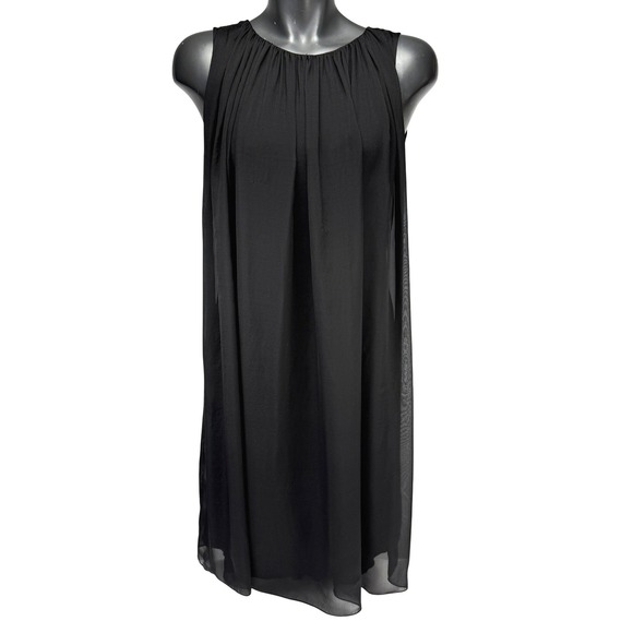 Tara Jarmon Dresses & Skirts - TARA JARMON 100% Silk Sleeveless Shift Black Dress Size 40